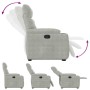 Sillón reclinable elevable tela de microfibra gris claro | Foro24.es | Tu tienda online para hogar, jardín y más Foro24.es