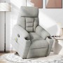Sillón reclinable de masaje elevable tela microfibra gris claro | Foro24.es | Tu tienda online para hogar, jardín y más Foro24.es