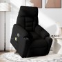 Sillón reclinable de masaje elevable tela de microfibra negro by , Armchairs - Ref: Foro24-3303097, Price: 282,78 €, Discount: %