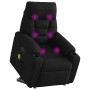 Sillón reclinable de masaje elevable tela de microfibra negro by , Armchairs - Ref: Foro24-3303097, Price: 282,78 €, Discount: %