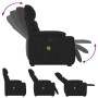 Sillón reclinable de masaje elevable tela de microfibra negro by , Armchairs - Ref: Foro24-3303097, Price: 282,78 €, Discount: %