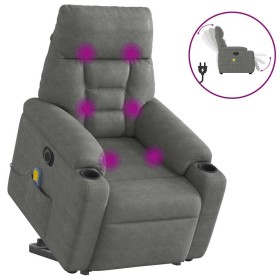 Sillón masaje eléctrico reclinable elevable tela