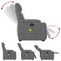 Sillón masaje eléctrico reclinable elevable tela gris oscuro | Foro24.es | Tu tienda online para hogar, jardín y más Foro24.es