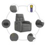 Sillón masaje eléctrico reclinable elevable tela gris oscuro | Foro24.es | Tu tienda online para hogar, jardín y más Foro24.es