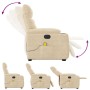 Sillón masaje eléctrico reclinable elevable tela crema | Foro24.es | Tu tienda online para hogar, jardín y más Foro24.es