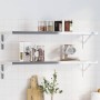 Soportes de estante 4 uds acero inoxidable 30x2,5x15,5 cm by , Shelves and shelves - Ref: Foro24-30299, Price: 24,36 €, Disco...