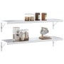Soportes de estante 4 uds acero inoxidable 30x2,5x15,5 cm by , Shelves and shelves - Ref: Foro24-30299, Price: 24,36 €, Disco...