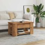 Mesa de centro madera de ingeniería roble artesanal 79x49x41 cm by , Coffee table - Ref: Foro24-856929, Price: 97,61 €, Disco...