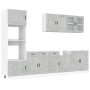 Mueble cocina Kalmar gris hormigón 7 pzas madera contrachapada by , Kitchen cabinets - Ref: Foro24-3314755, Price: 634,25 €, ...
