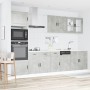 Mueble cocina Kalmar gris hormigón 7 pzas madera contrachapada by , Kitchen cabinets - Ref: Foro24-3314755, Price: 634,25 €, ...