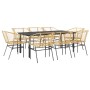 Juego comedor jardín 9 pzas ratán sintético marrón | Foro24.es | Tu tienda online para hogar, jardín y más Foro24.es