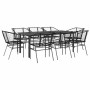 Juego de comedor jardín 9 piezas ratán polivinílico negro von , Gartensets - Ref: Foro24-3334589, Preis: 534,99 €, Rabatt: %
