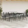 Juego de comedor jardín 9 piezas ratán polivinílico negro de , Conjuntos de jardín - Ref: Foro24-3334491, Precio: 538,33 €, D...