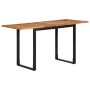 Mesa de comedor 140x70x75 cm madera maciza acacia | Foro24.es | Tu tienda online para hogar, jardín y más Foro24.es