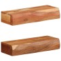 Estantes de pared 2 unidades 40x17x8 cm madera maciza acacia | Foro24.es | Tu tienda online para hogar, jardín y más Foro24.es