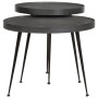 Mesa de centro 2 uds madera contrachapada negra | Foro24.es | Tu tienda online para hogar, jardín y más Foro24.es