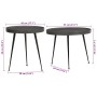 Mesa de centro 2 uds madera contrachapada negra | Foro24.es | Tu tienda online para hogar, jardín y más Foro24.es