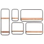 Estantes de pared 5 unidades madera maciza acacia | Foro24.es | Tu tienda online para hogar, jardín y más Foro24.es