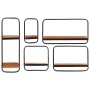 Estantes de pared 5 unidades madera maciza acacia | Foro24.es | Tu tienda online para hogar, jardín y más Foro24.es