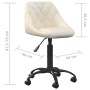 Silla de comedor de terciopelo crema | Foro24.es | Tu tienda online para hogar, jardín y más Foro24.es