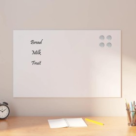 Pizarra magnética de pared vidrio templado blanco 80x50 cm by , White boards - Ref: Foro24-4008633, Price: 34,32 €, Discount: %