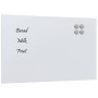 Pizarra magnética de pared vidrio templado blanco 80x50 cm by , White boards - Ref: Foro24-4008633, Price: 34,32 €, Discount: %