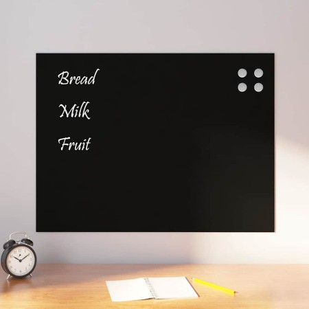 Pizarra magnética de pared vidrio templado negro 80x60 cm | Foro24.es | Tu tienda online para hogar, jardín y más Foro24.es