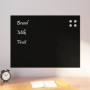 Pizarra magnética de pared vidrio templado negro 80x60 cm | Foro24.es | Tu tienda online para hogar, jardín y más Foro24.es