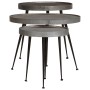 Mesa de centro 3 uds madera contrachapada plateada | Foro24.es | Tu tienda online para hogar, jardín y más Foro24.es