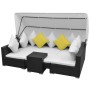 Conjunto de sofás de jardín con dosel poliratán marrón 7 piezas von , Gartensets - Ref: Foro24-42750, Preis: 655,28 €, Rabatt: %