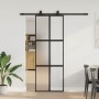 Puerta corredera con herrajes negro 76x205 cm vidrio templado von , Türen - Ref: Foro24-3375820, Preis: 256,17 €, Rabatt: %