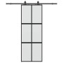 Puerta corredera con herrajes negro 76x205 cm vidrio templado von , Türen - Ref: Foro24-3375820, Preis: 256,17 €, Rabatt: %