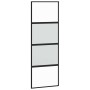 Puerta corredera con herrajes negro 76x205 cm vidrio templado | Foro24.es | Tu tienda online para hogar, jardín y más Foro24.es