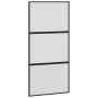 Puerta corredera herrajes negro 102,5x205 cm vidrio templado by , Doors - Ref: Foro24-3375876, Price: 275,57 €, Discount: %