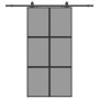 Puerta corredera herrajes negro 102,5x205 cm vidrio templado von , Türen - Ref: Foro24-3375888, Preis: 311,21 €, Rabatt: %