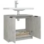 Badezimmerschrank Sperrholz grau Beton 64,5x33,5x59 cm von vidaXL, Schließfächer und Lagerschränke - Ref: Foro24-811308, Prei...