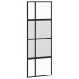 Puerta corredera con herrajes negro 76x205 cm vidrio templado by , Doors - Ref: Foro24-3375978, Price: 212,26 €, Discount: %