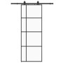 Puerta corredera con juego herrajes negro 76x205 cm ESG vidrio | Foro24.es | Tu tienda online para hogar, jardín y más Foro24.es