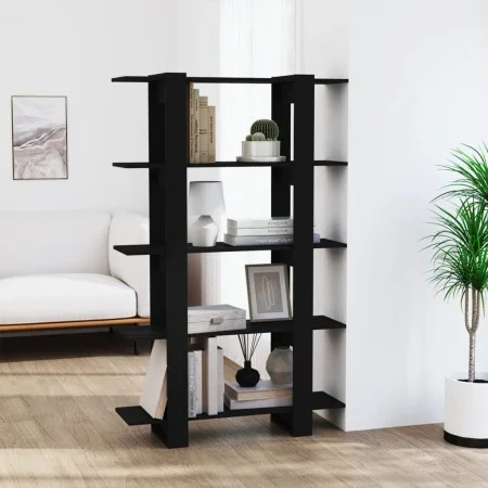 Estantería/divisor de espacios negro 100x30x160 cm de vidaXL, Librerías y estanterías - Ref: Foro24-811530, Precio: 63,73 €, ...