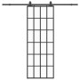 Puerta corredera con juego herrajes negro 76x205 cm ESG vidrio | Foro24.es | Tu tienda online para hogar, jardín y más Foro24.es