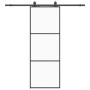 Puerta corredera con juego herrajes negro 76x205 cm ESG vidrio by , Doors - Ref: Foro24-3375841, Price: 205,83 €, Discount: %