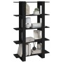 Schwarzes Regal/Raumteiler 100x30x160 cm von vidaXL, Bücherregale und Regale - Ref: Foro24-811530, Preis: 64,51 €, Rabatt: %