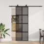 Puerta corredera con herrajes negro 76x205 cm vidrio templado von , Türen - Ref: Foro24-3375895, Preis: 266,68 €, Rabatt: %