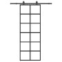 Puerta corredera con juego herrajes negro 76x205 cm ESG vidrio | Foro24.es | Tu tienda online para hogar, jardín y más Foro24.es