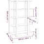 Estantería/divisor de espacios negro 100x30x160 cm de vidaXL, Librerías y estanterías - Ref: Foro24-811530, Precio: 63,73 €, ...
