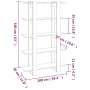 Schwarzes Regal/Raumteiler 100x30x160 cm von vidaXL, Bücherregale und Regale - Ref: Foro24-811530, Preis: 64,51 €, Rabatt: %