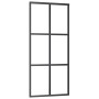 Puerta corredera con set herrajes negro 90x205 cm vidrio ESG by , Doors - Ref: Foro24-3375925, Price: 215,92 €, Discount: %