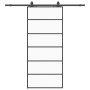 Puerta corredera con set herrajes negro 90x205 cm vidrio ESG by , Doors - Ref: Foro24-3375848, Price: 213,23 €, Discount: %
