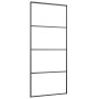 Puerta corredera con set herrajes negro 90x205 cm vidrio ESG von , Türen - Ref: Foro24-3375938, Preis: 255,60 €, Rabatt: %
