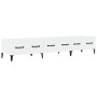 Mueble de TV madera contrachapada blanco brillo 150x34,5x30 cm de vidaXL, Muebles TV - Ref: Foro24-812651, Precio: 94,66 €, D...